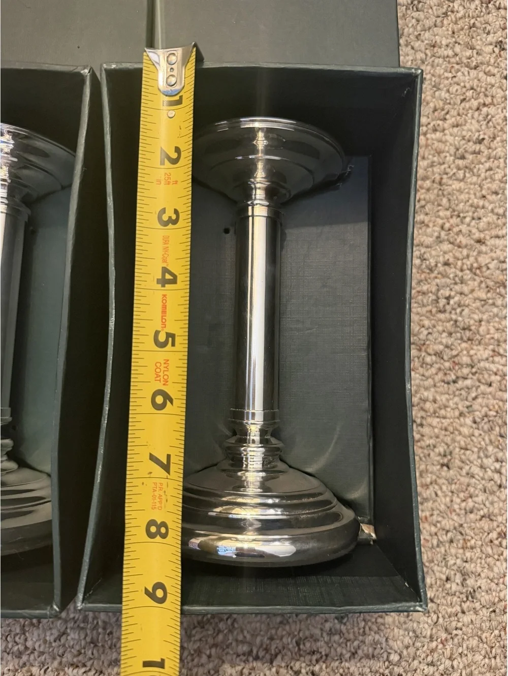 Restoration Hardware (2) vintage Bridgehampton silver plated candle holders